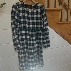 ZARA women’s Plaid Long Sleeve Dress size small